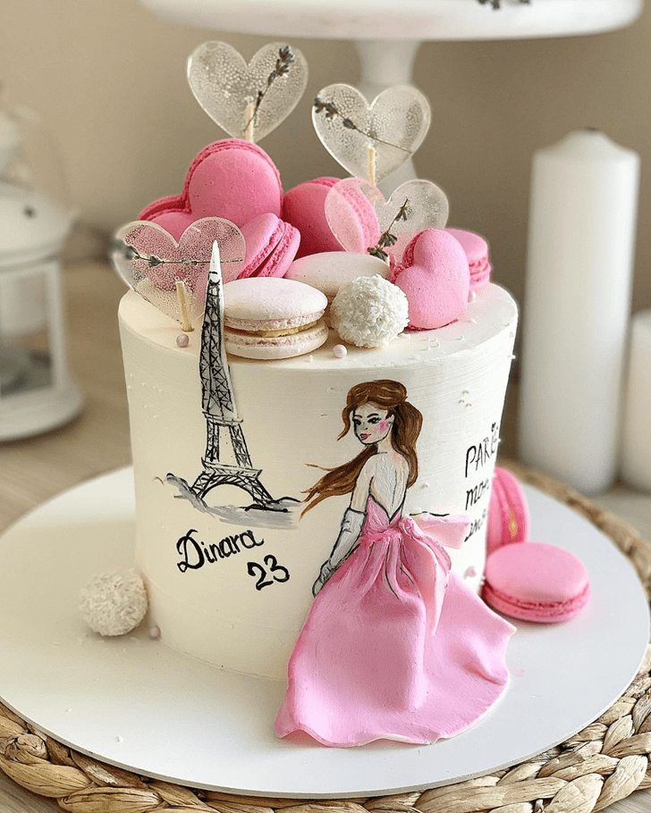 Paris Birthday Cake Ideas Images Pictures 