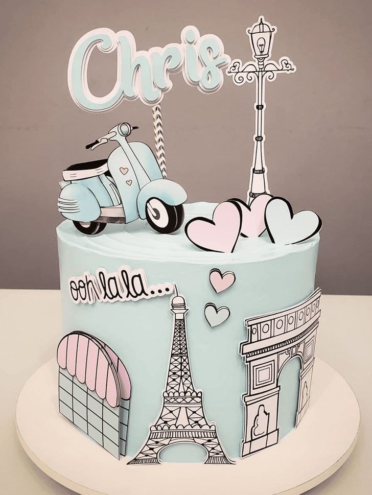 Paris Birthday Cake Ideas Images Pictures 