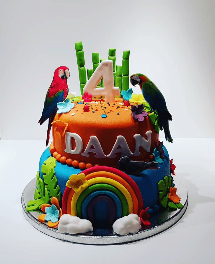 Radiant Parrot Cake