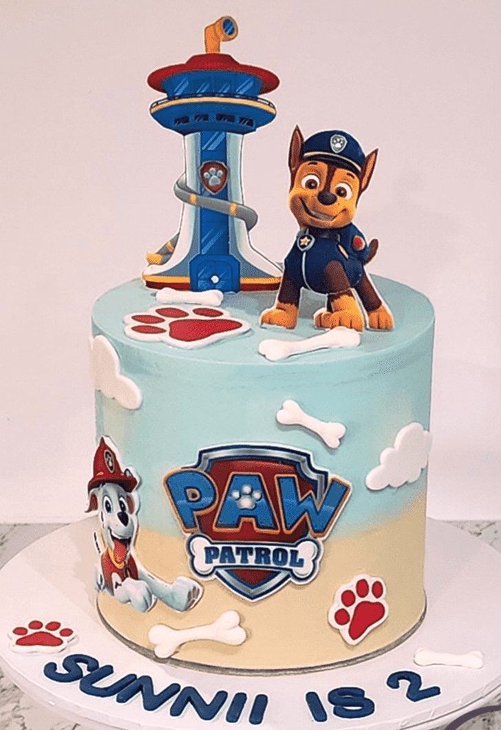 Mesmeric Paw Patrol Cake