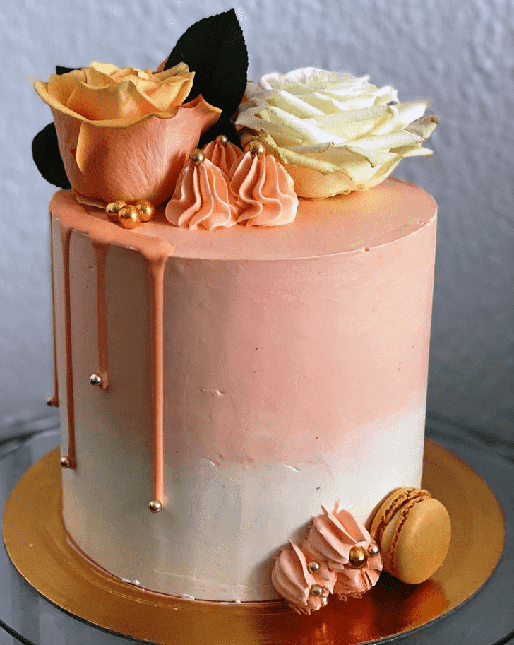 Captivating Peachy Cake