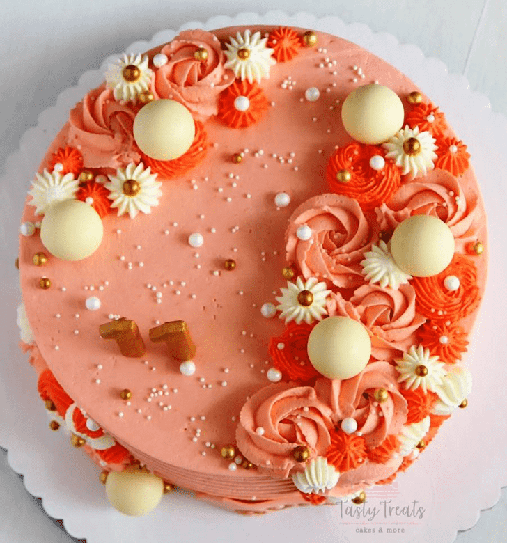Charming Peachy Cake