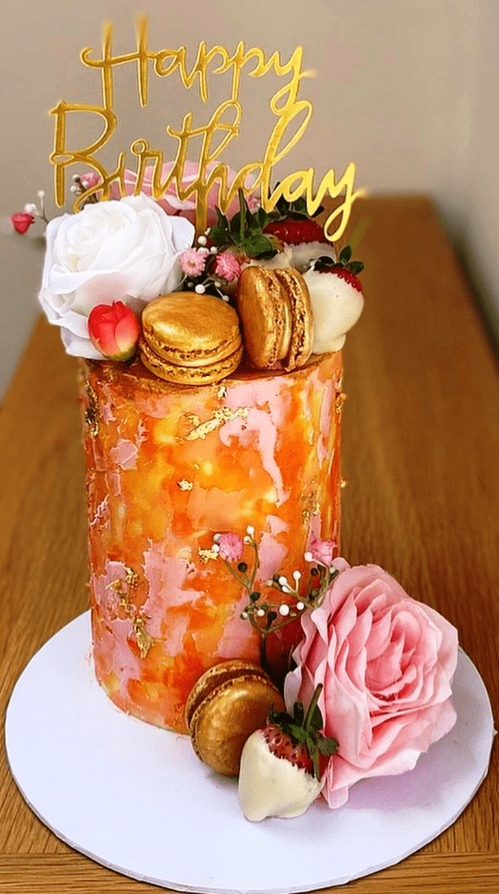 Enthralling Peachy Cake