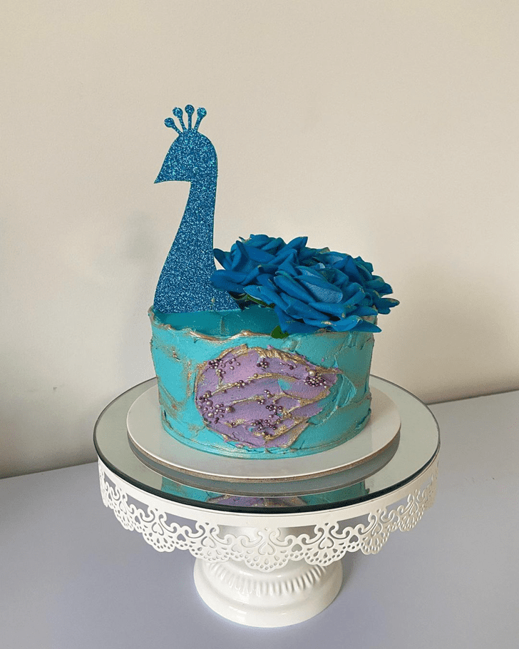 Bewitching Peacock Cake