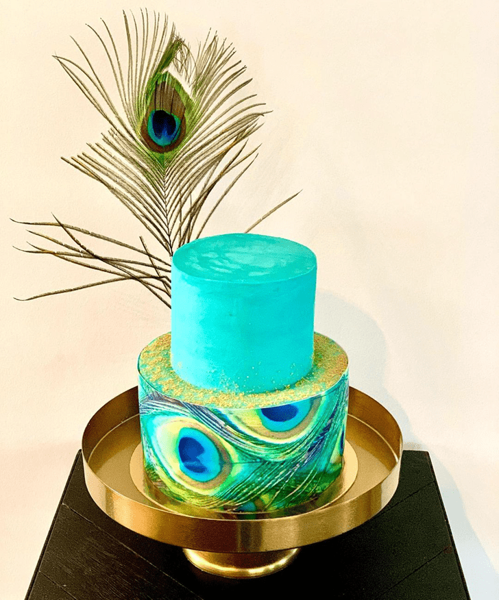 Gorgeous Peacock Cake