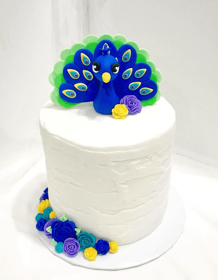 Graceful Peacock Cake