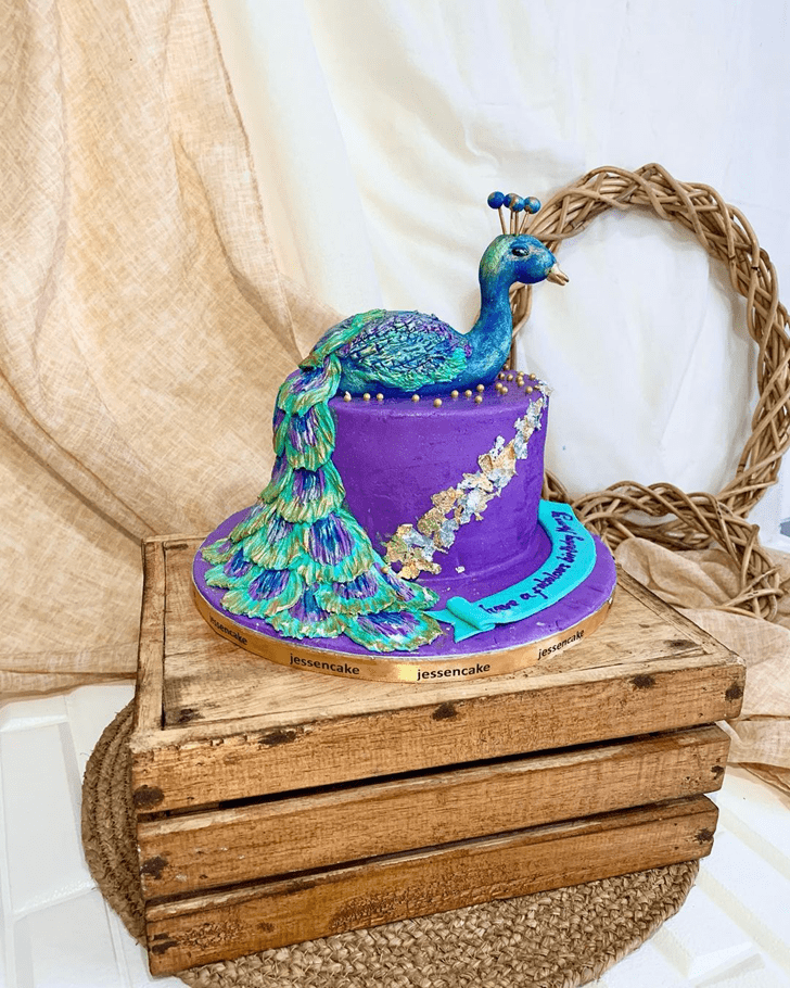Ideal Peacock Cake