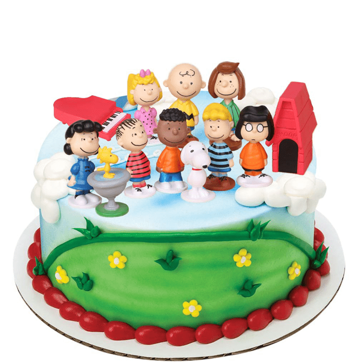 Adorable The Peanuts Movie Cake