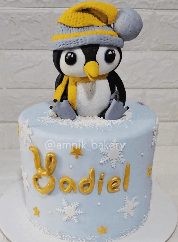 Adorable Penguin Cake