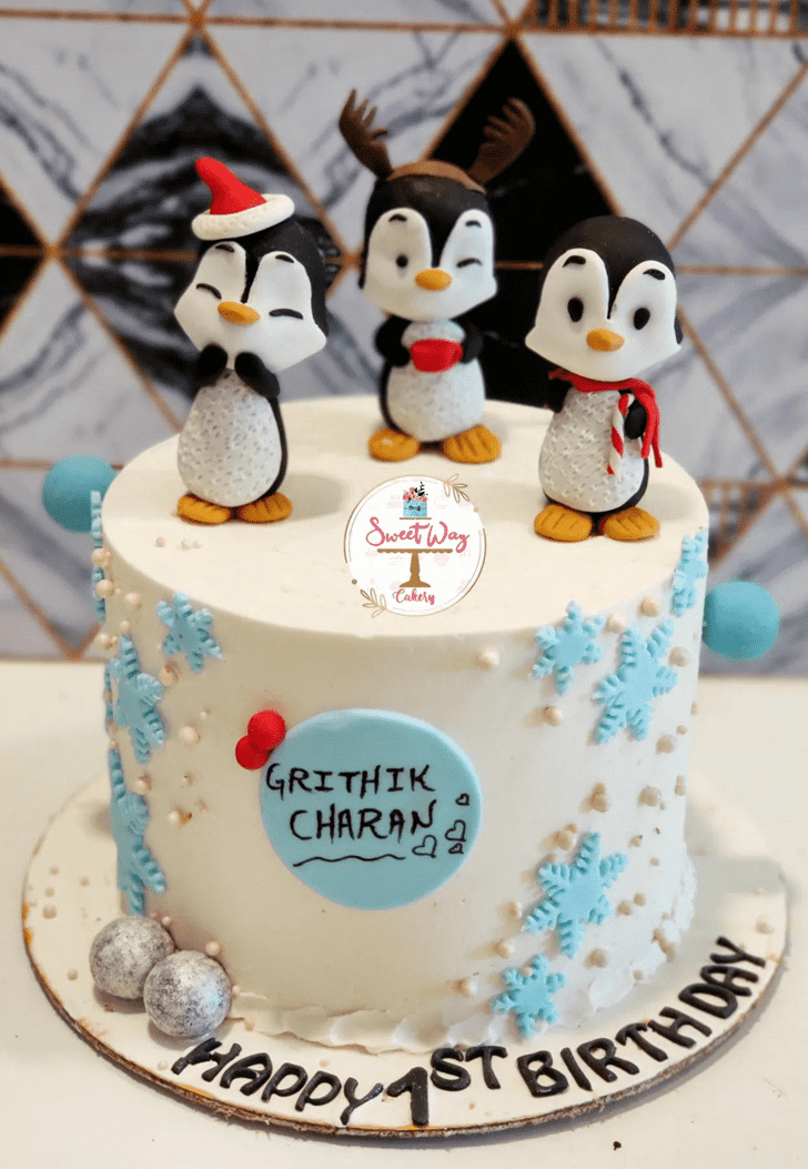 Alluring Penguin Cake