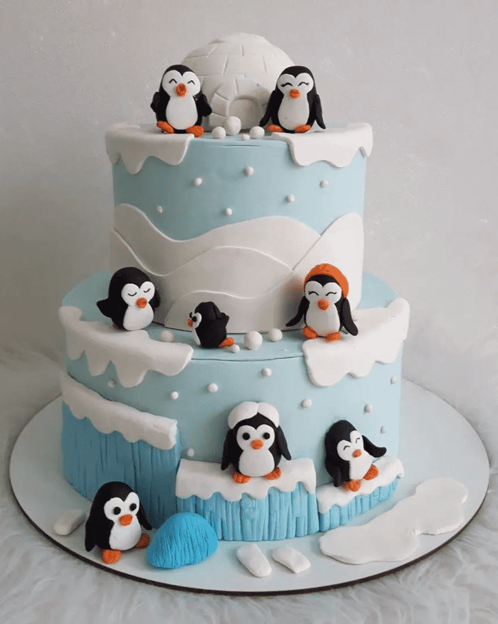 Angelic Penguin Cake