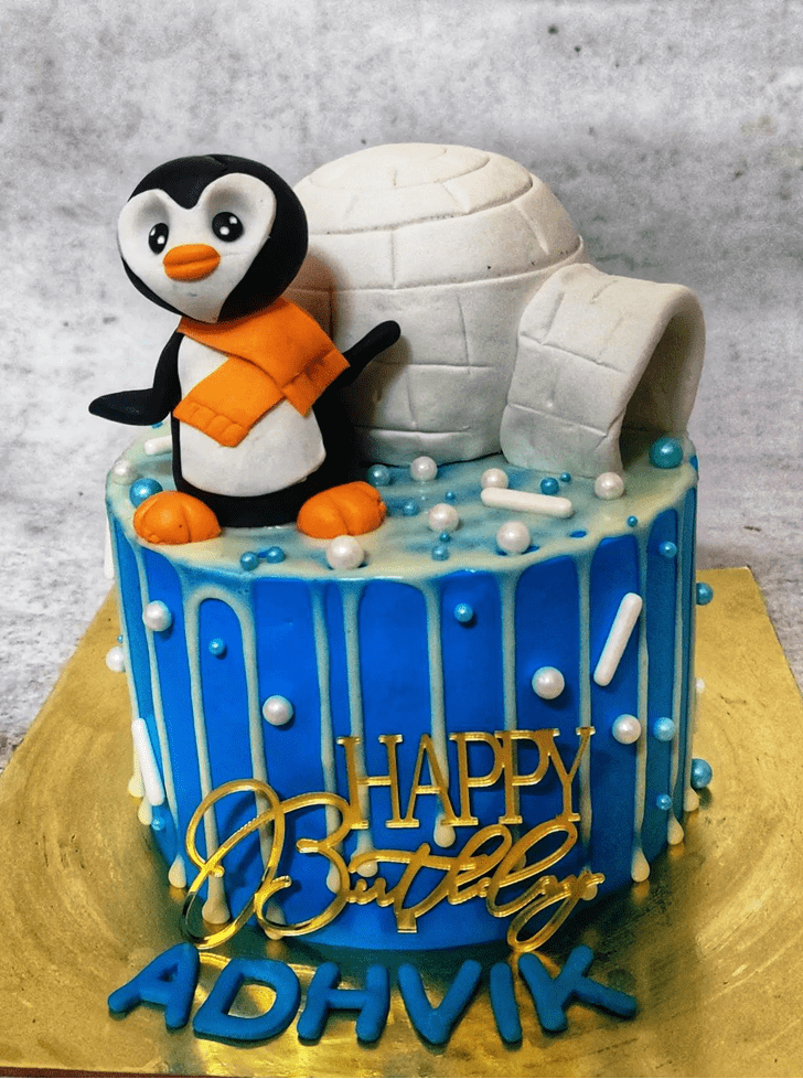 Beauteous Penguin Cake