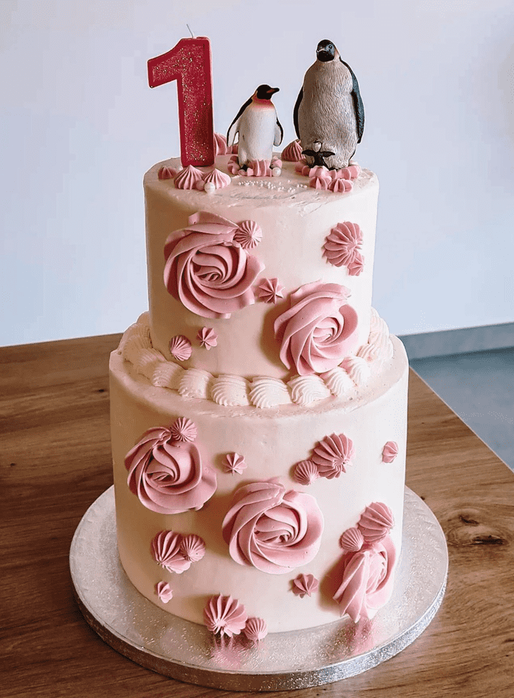 Charming Penguin Cake