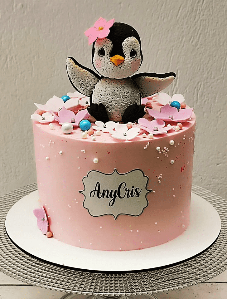 Delightful Penguin Cake