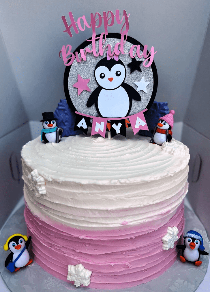Elegant Penguin Cake
