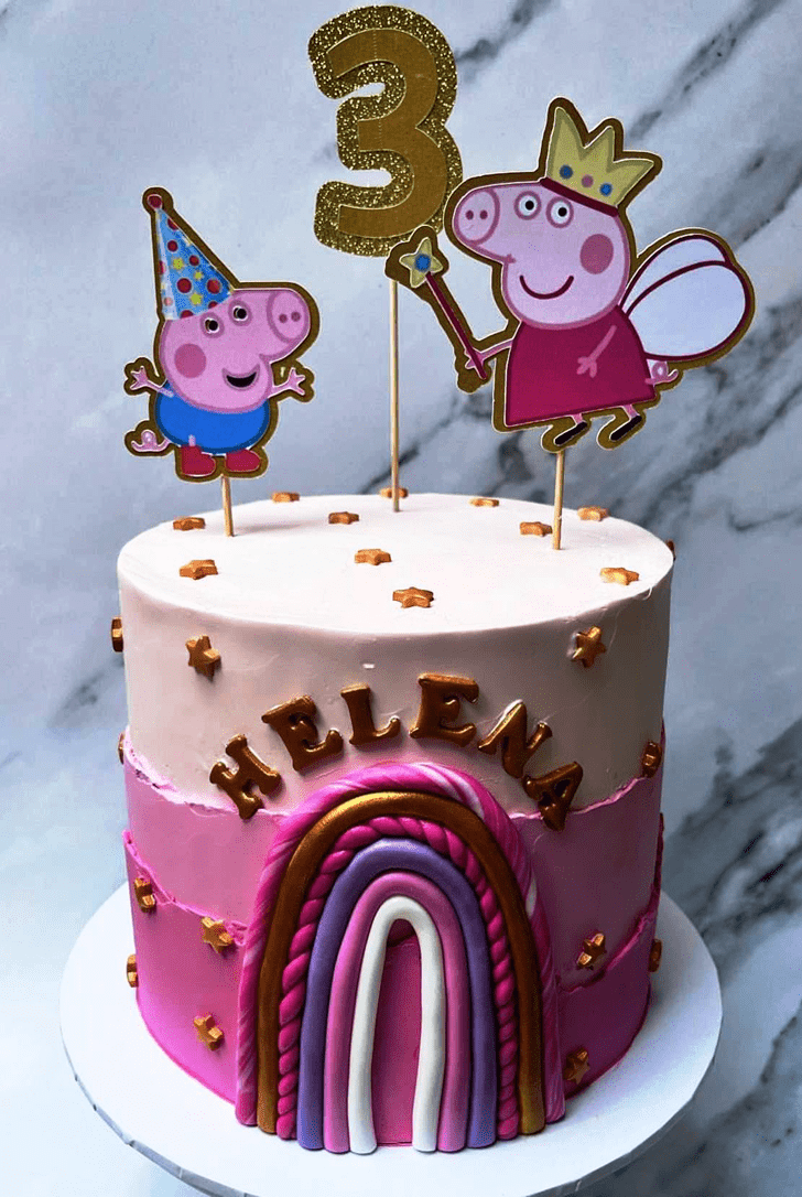 Cute Peppa Pig Cake