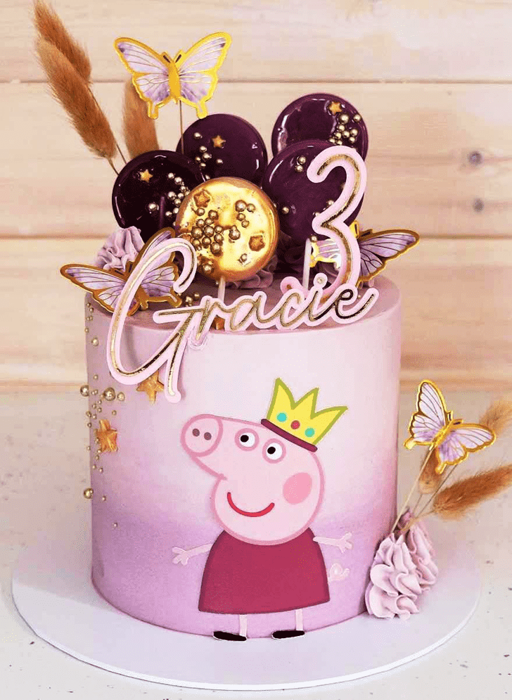 Elegant Peppa Pig Cake