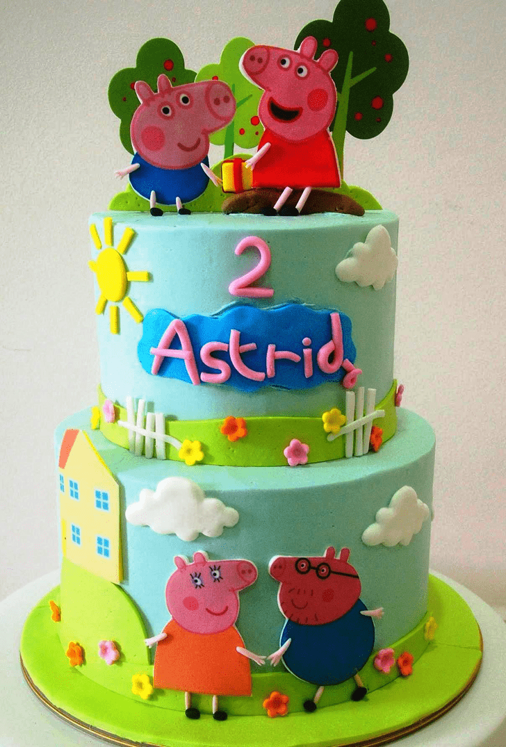 Excellent Peppa Pig Cake