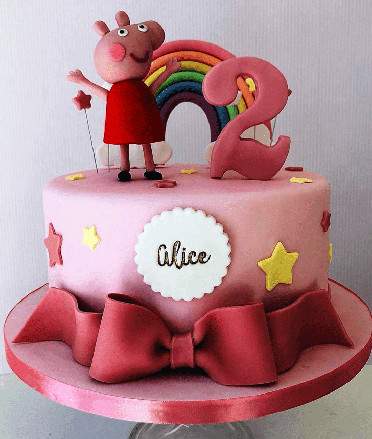 Lovely Peppa Pig Cake Design