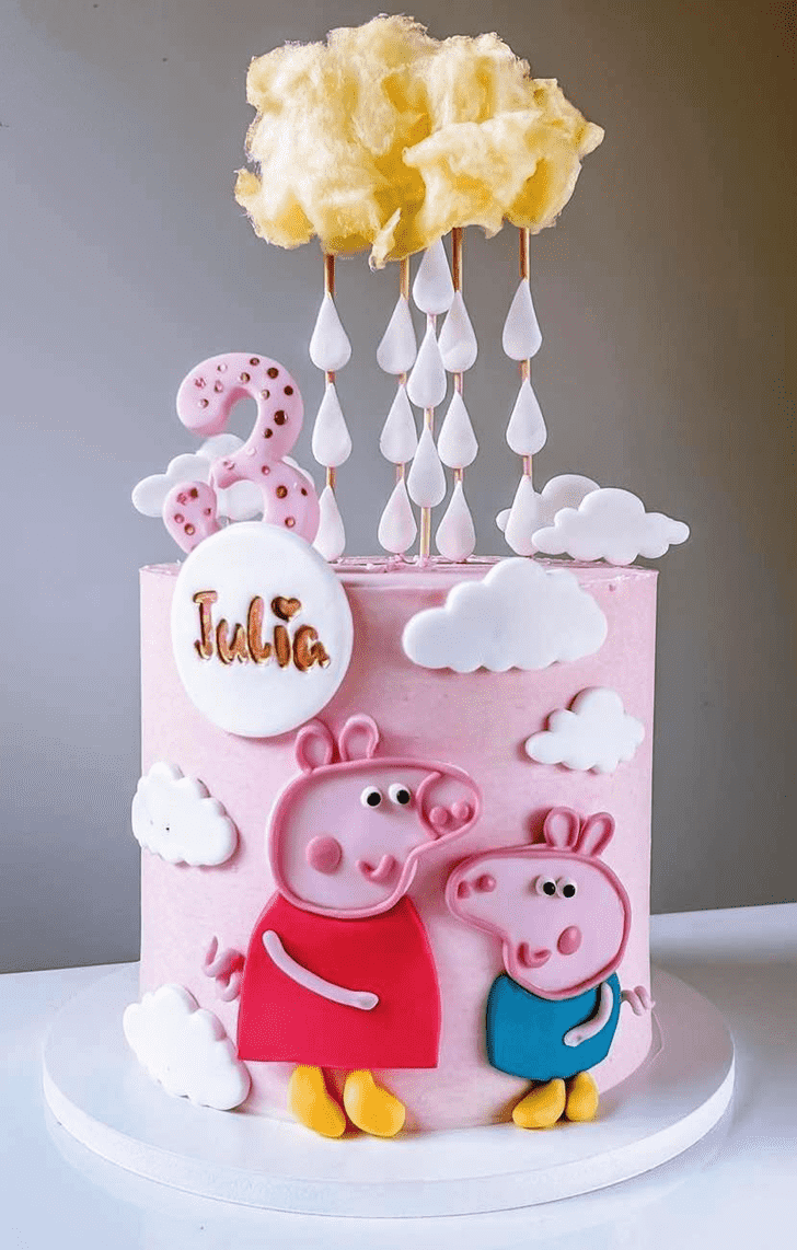 Mesmeric Peppa Pig Cake