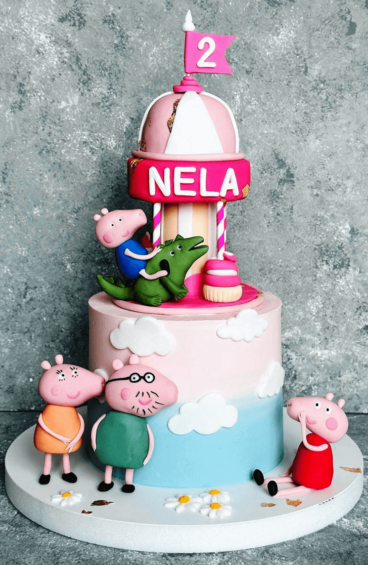 Pleasing Peppa Pig Cake