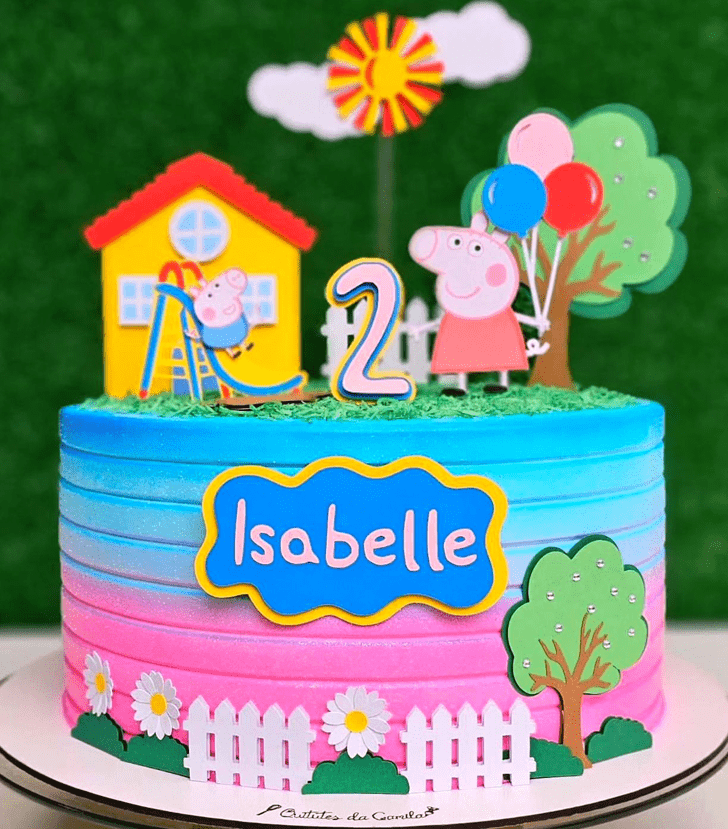 Refined Peppa Pig Cake