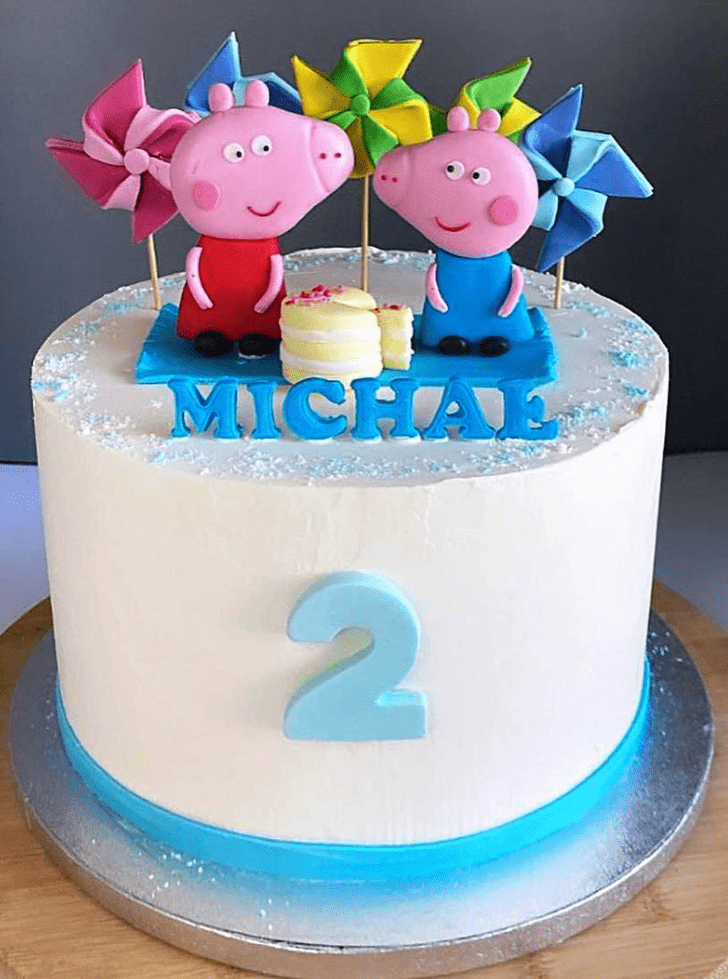 Shapely Peppa Pig Cake