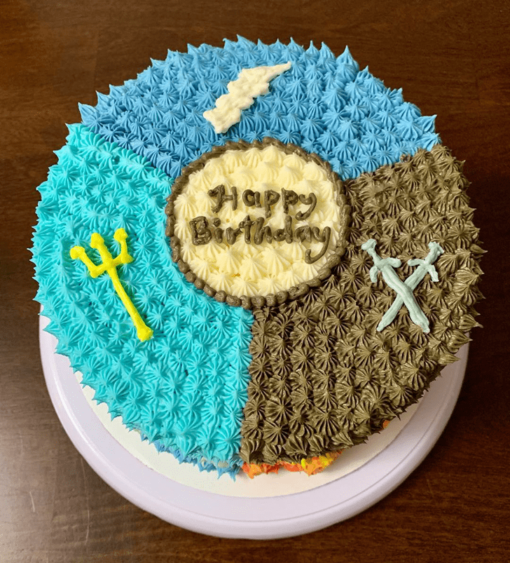 Appealing Percy Jackson Cake