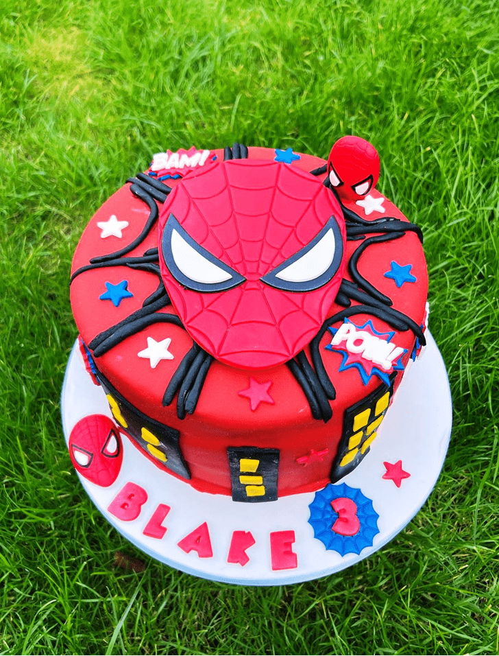 Appealing Peter Parker Cake