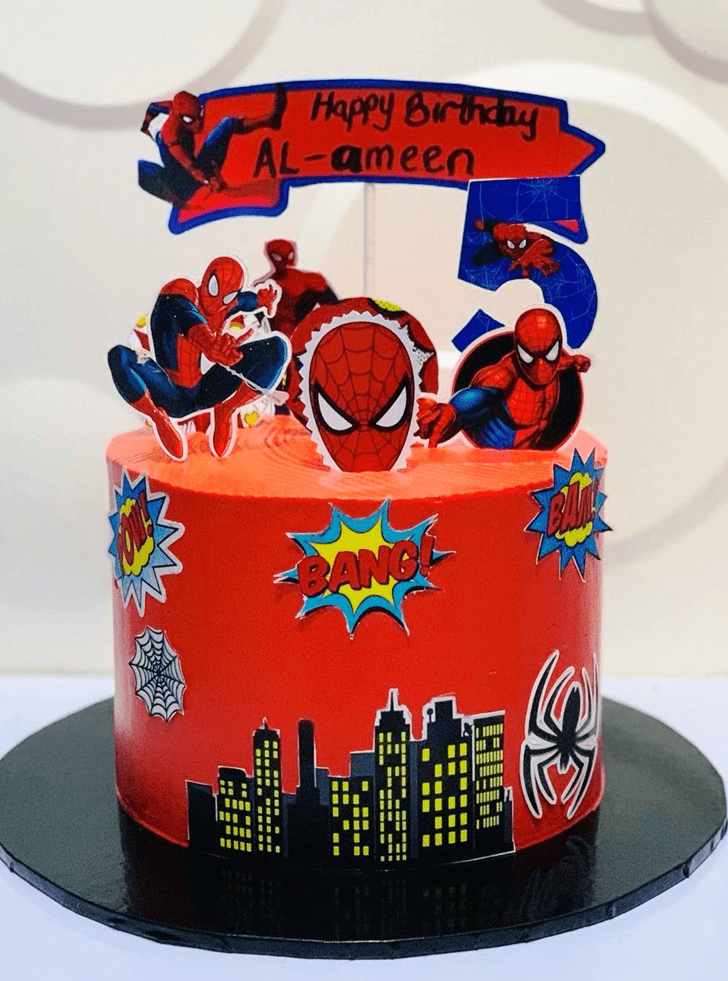 Delicate Peter Parker Cake