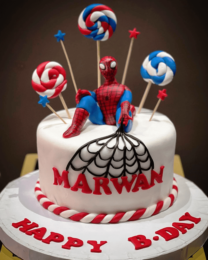 Fetching Peter Parker Cake