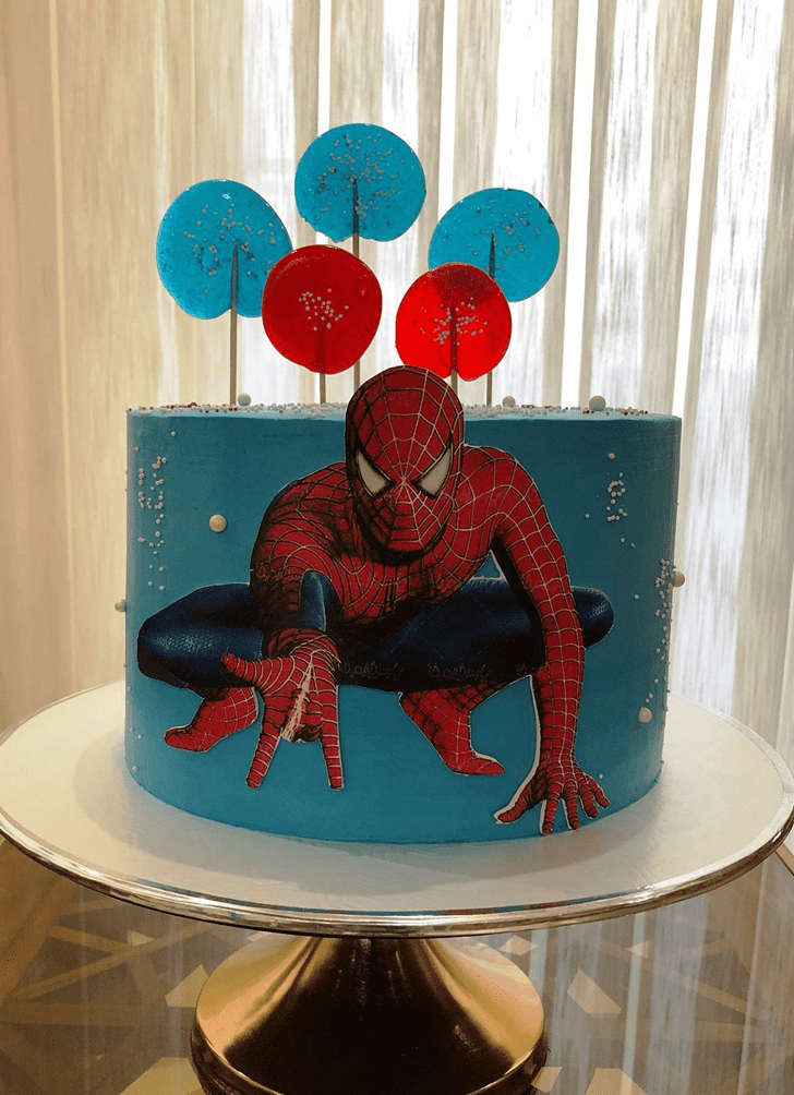 Handsome Peter Parker Cake