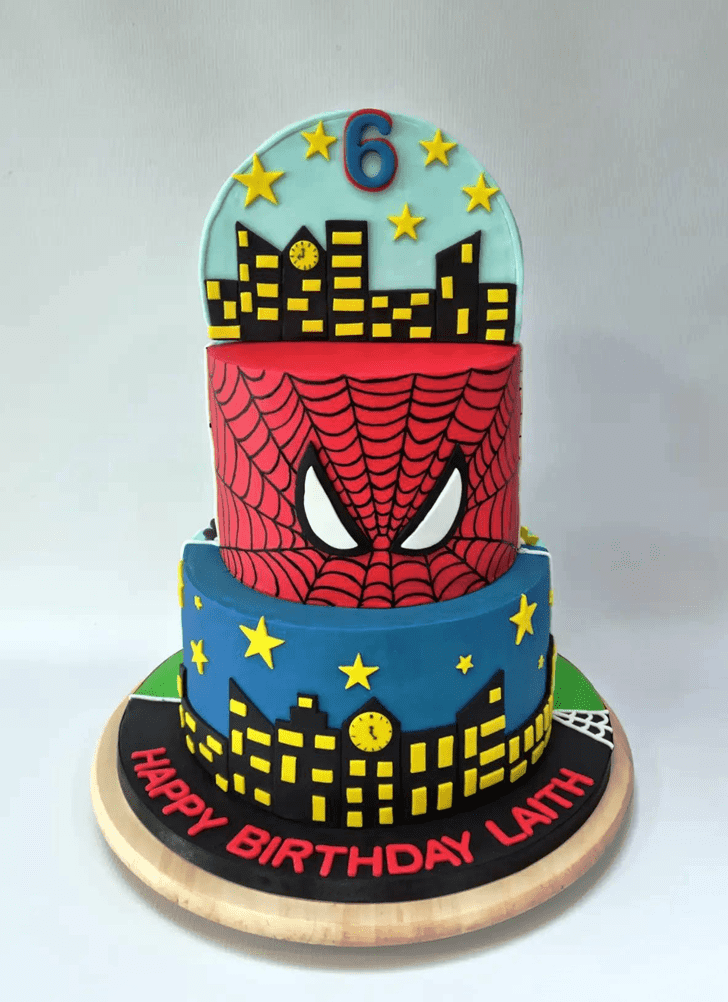 Mesmeric Peter Parker Cake