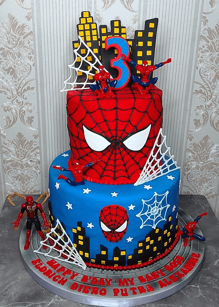 Shapely Peter Parker Cake