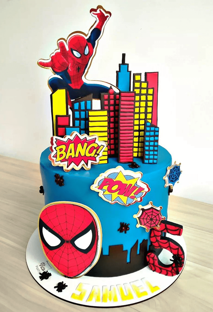 Wonderful Peter Parker Cake Design