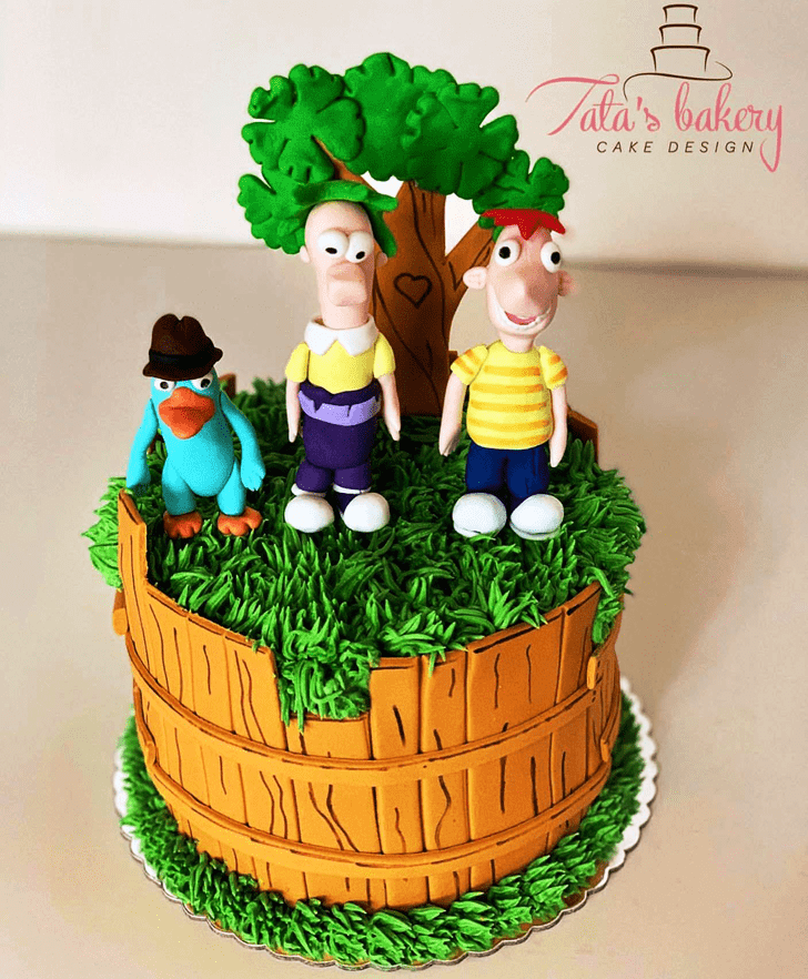 Comely Phineas and Ferb Cake