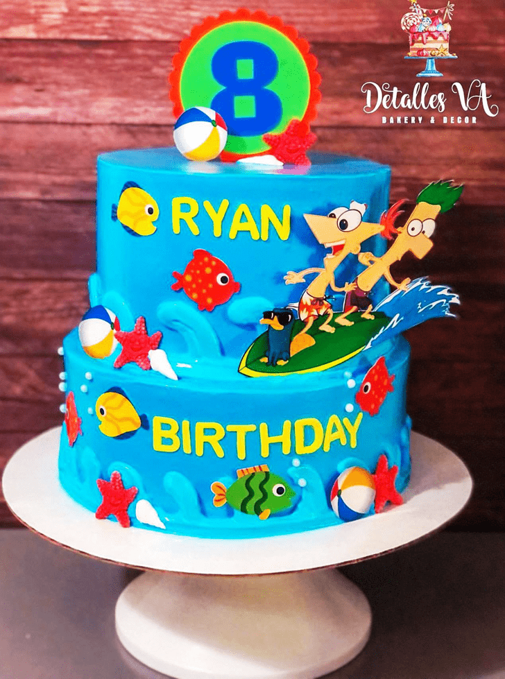 Dazzling Phineas and Ferb Cake