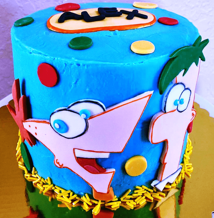 Exquisite Phineas and Ferb Cake