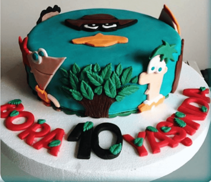 Graceful Phineas and Ferb Cake