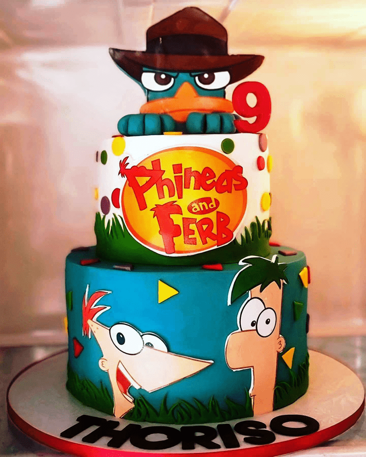 Inviting Phineas and Ferb Cake