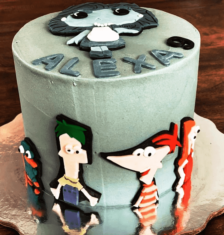 Lovely Phineas and Ferb Cake Design
