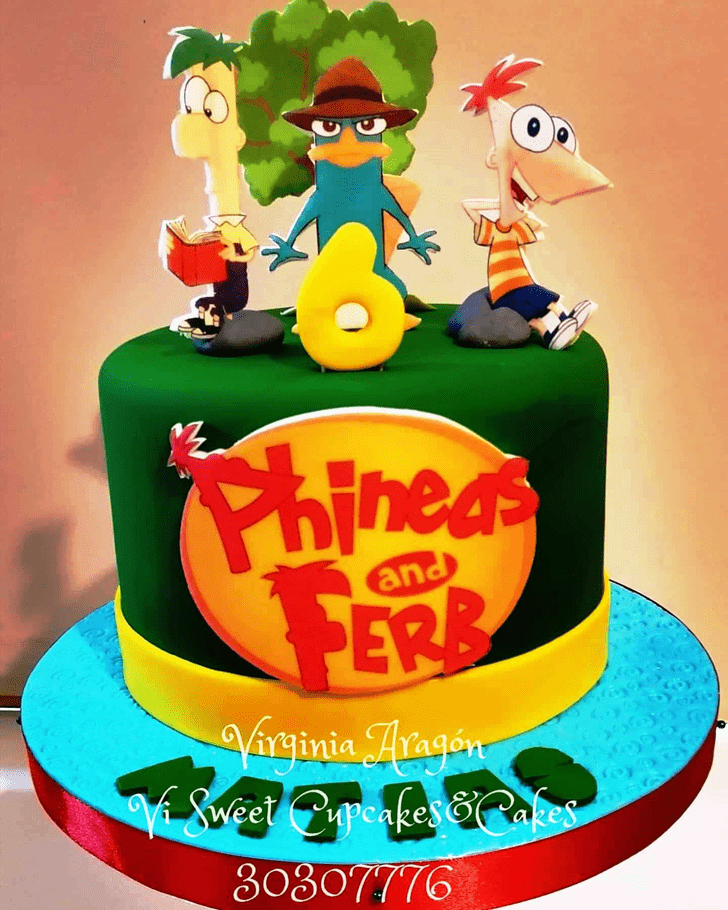 Magnificent Phineas and Ferb Cake