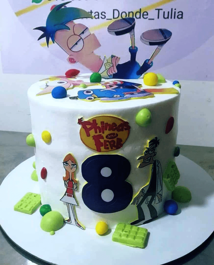 Marvelous Phineas and Ferb Cake