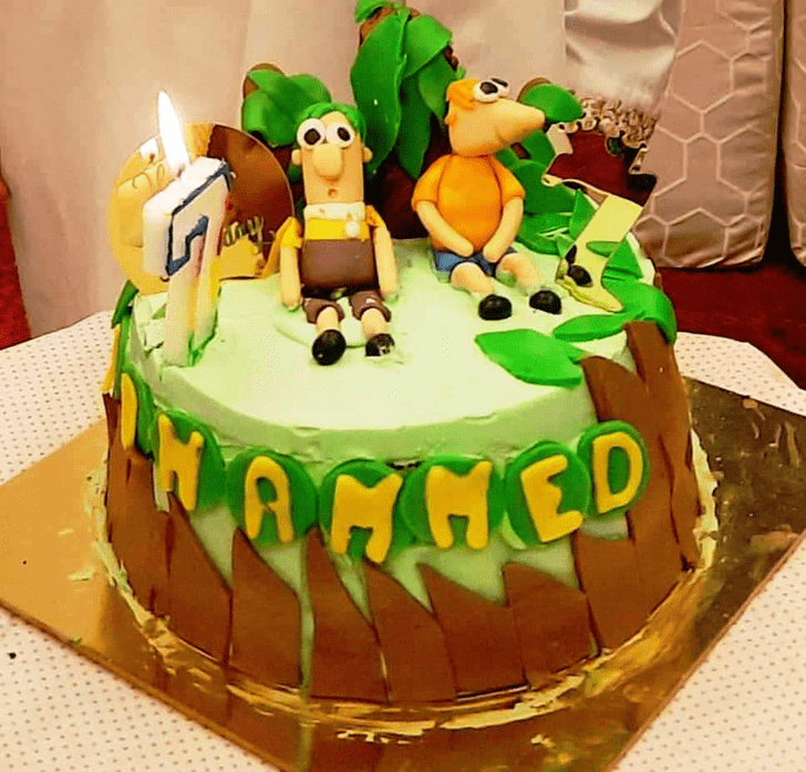 Mesmeric Phineas and Ferb Cake
