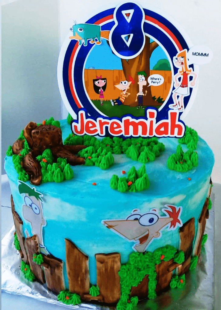 Radiant Phineas and Ferb Cake
