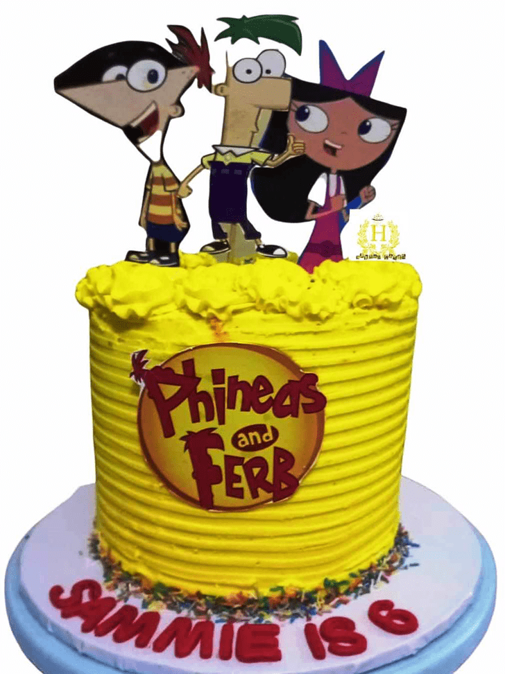 Ravishing Phineas and Ferb Cake