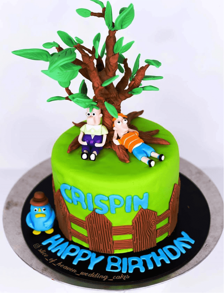 Refined Phineas and Ferb Cake