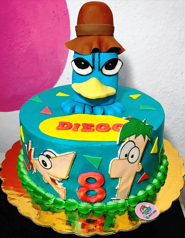 Superb Phineas and Ferb Cake