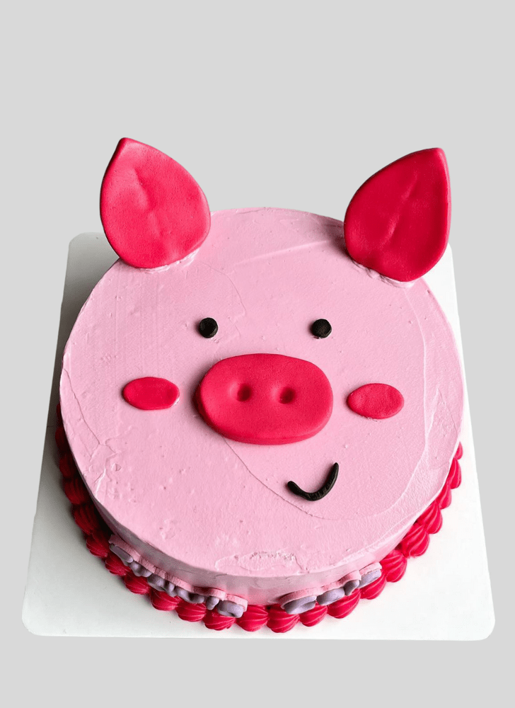 Pretty Pig Cake
