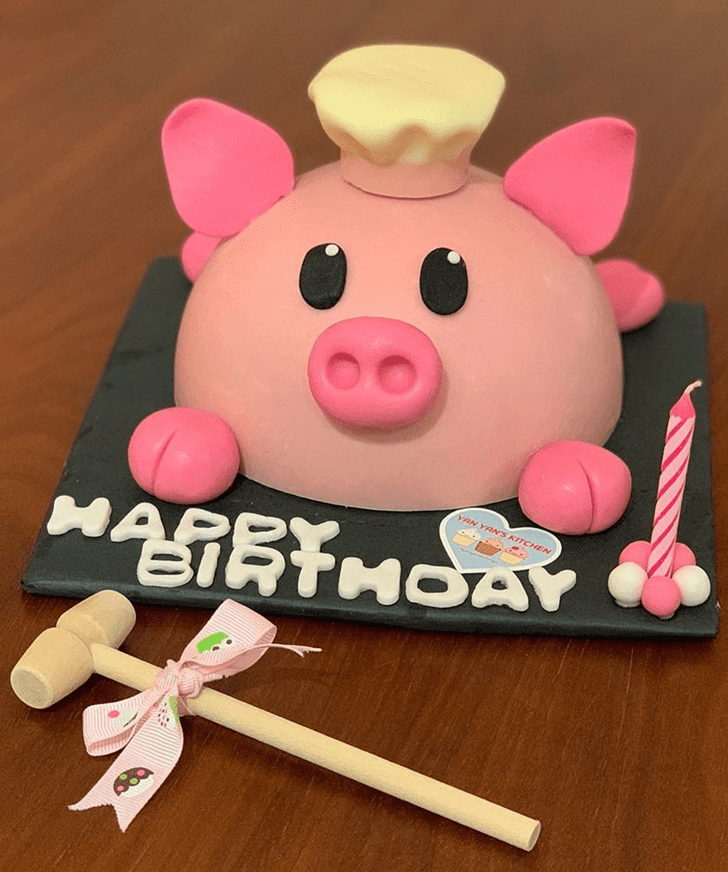 Wonderful Pig Cake Design